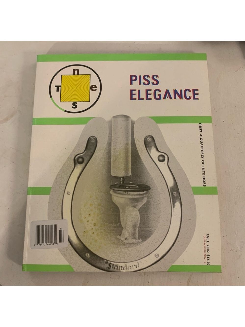 Piss elegance Nest Magazine Fall 2002